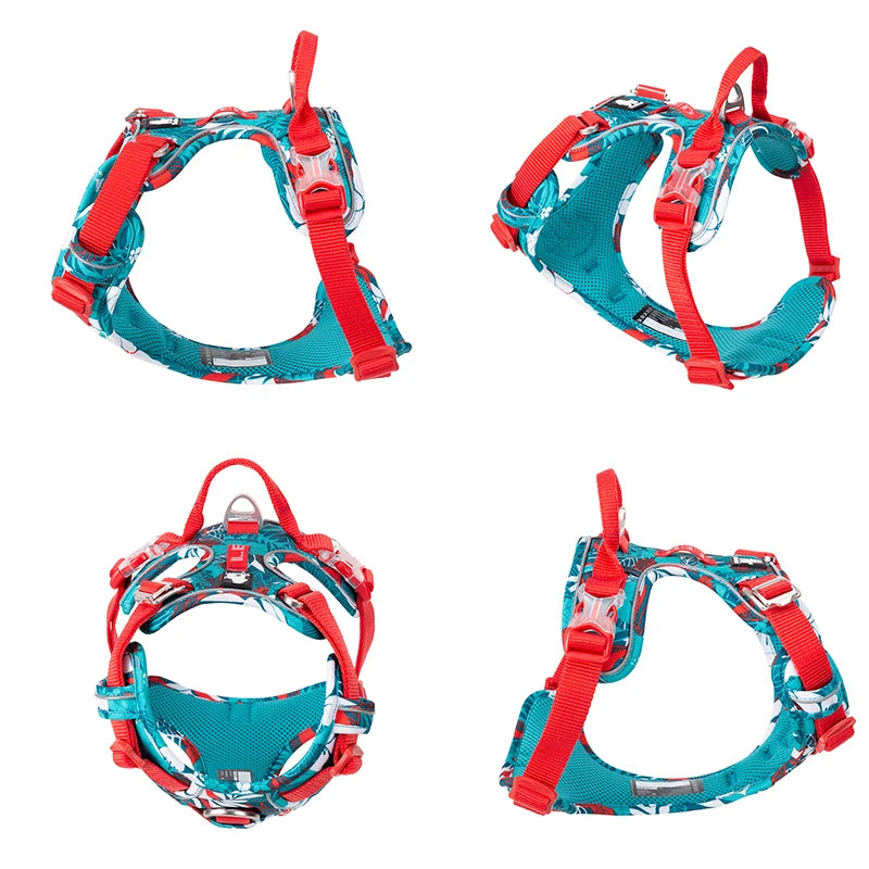 Truelove Pet Explosion-proof Dog Harness Camouflage Reflective Nylon Special Edition and Upgrade Version Easy to Adjust TLH5653