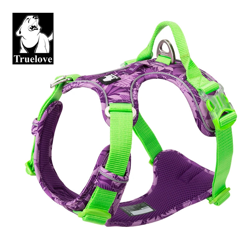 Truelove Pet Explosion-proof Dog Harness Camouflage Reflective Nylon Special Edition and Upgrade Version Easy to Adjust TLH5653