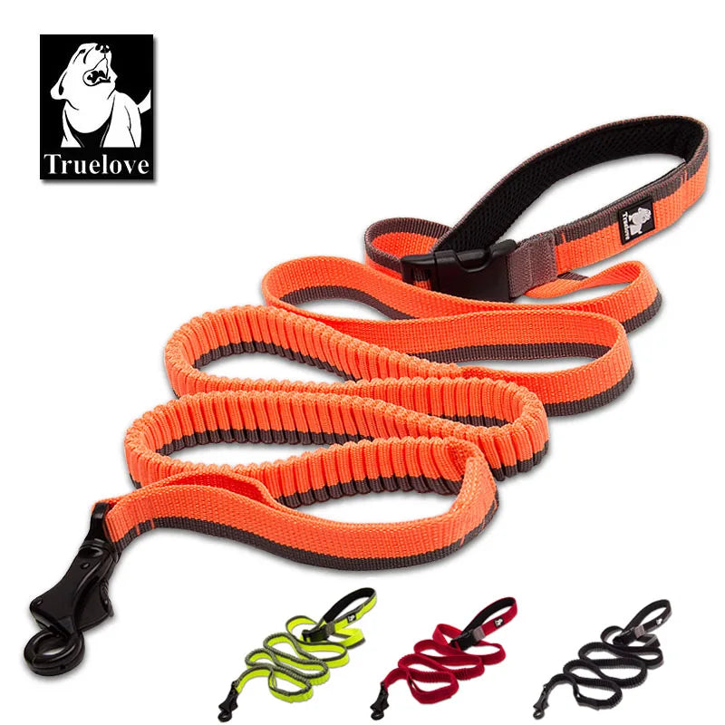 Truelove 7 In 1 Multi-Function Adjustable Dog Lead Hand Free Pet Training Leash Reflective Multi-Purpose Dog Leash Walk 2 Dogs