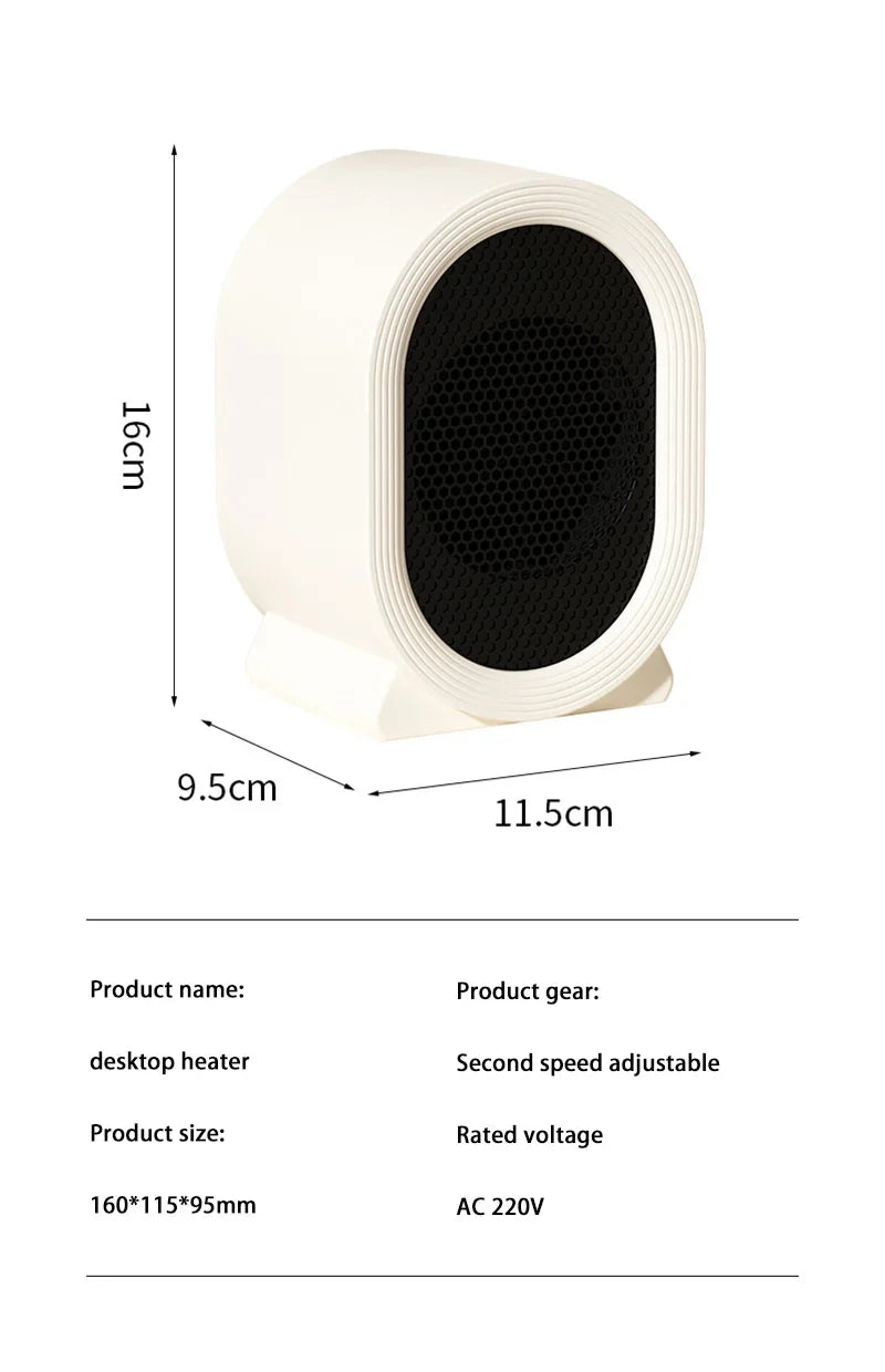 Xiaomi Desktop Heater Vertical Heater Home Bedroom Small Electric Heater Dormitory Quick Heat Heater Suitable for Home Office