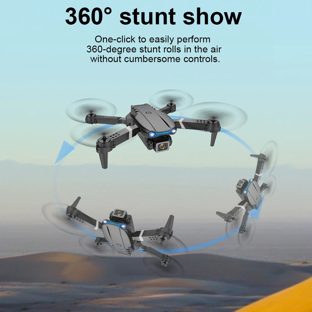 E99 K3 Pro HD 4k Drone Camera High Hold Mode Foldable Mini RC WIFI Aerial Photography Quadcopter Toys Helicopter with 2 Battery