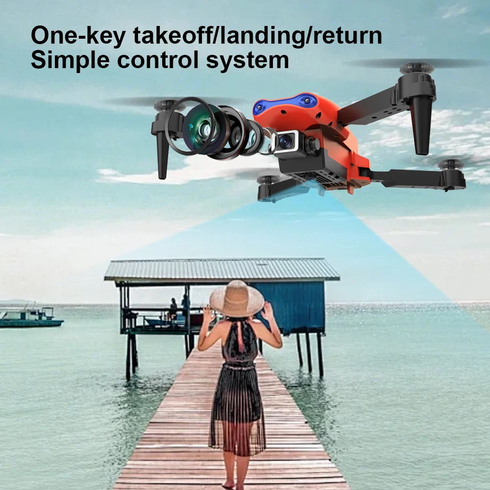 E99 K3 Pro HD 4k Drone Camera High Hold Mode Foldable Mini RC WIFI Aerial Photography Quadcopter Toys Helicopter with 2 Battery