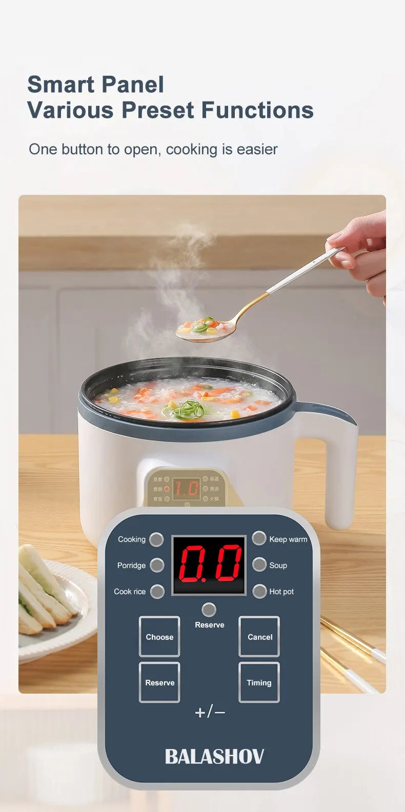 Electric Rice Cooker Single Double Layer 220V Multi Cooker Non-Stick Smart Mechanical MultiCooker Steamed Rice Pot For Home