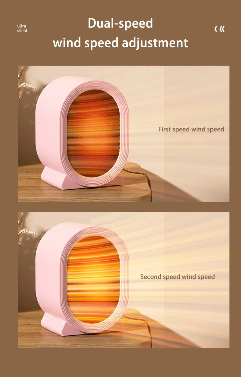 Xiaomi Desktop Heater Vertical Heater Home Bedroom Small Electric Heater Dormitory Quick Heat Heater Suitable for Home Office