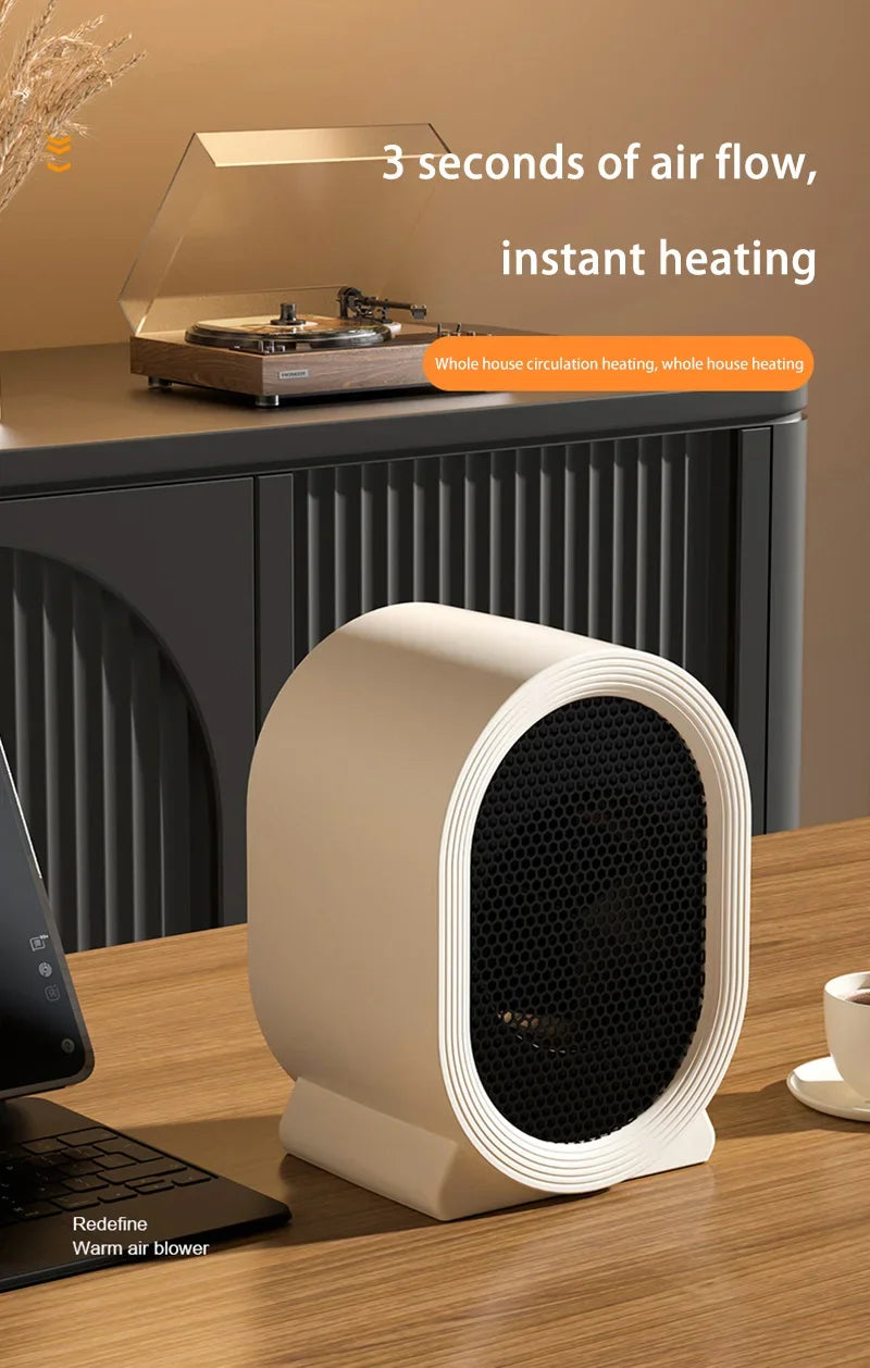 Xiaomi Desktop Heater Vertical Heater Home Bedroom Small Electric Heater Dormitory Quick Heat Heater Suitable for Home Office