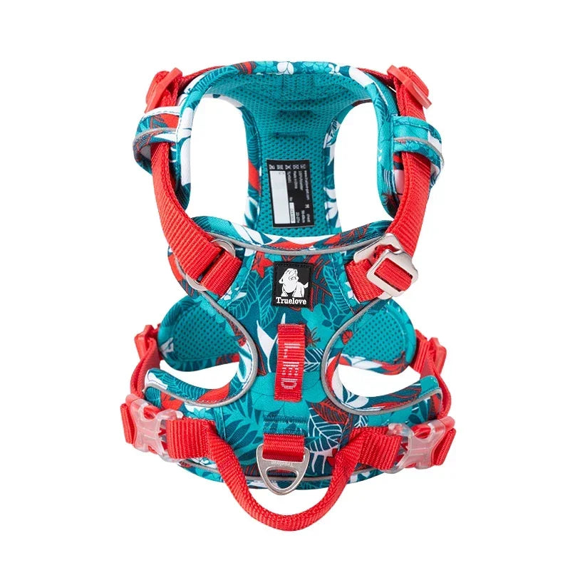 Truelove Pet Explosion-proof Dog Harness Camouflage Reflective Nylon Special Edition and Upgrade Version Easy to Adjust TLH5653