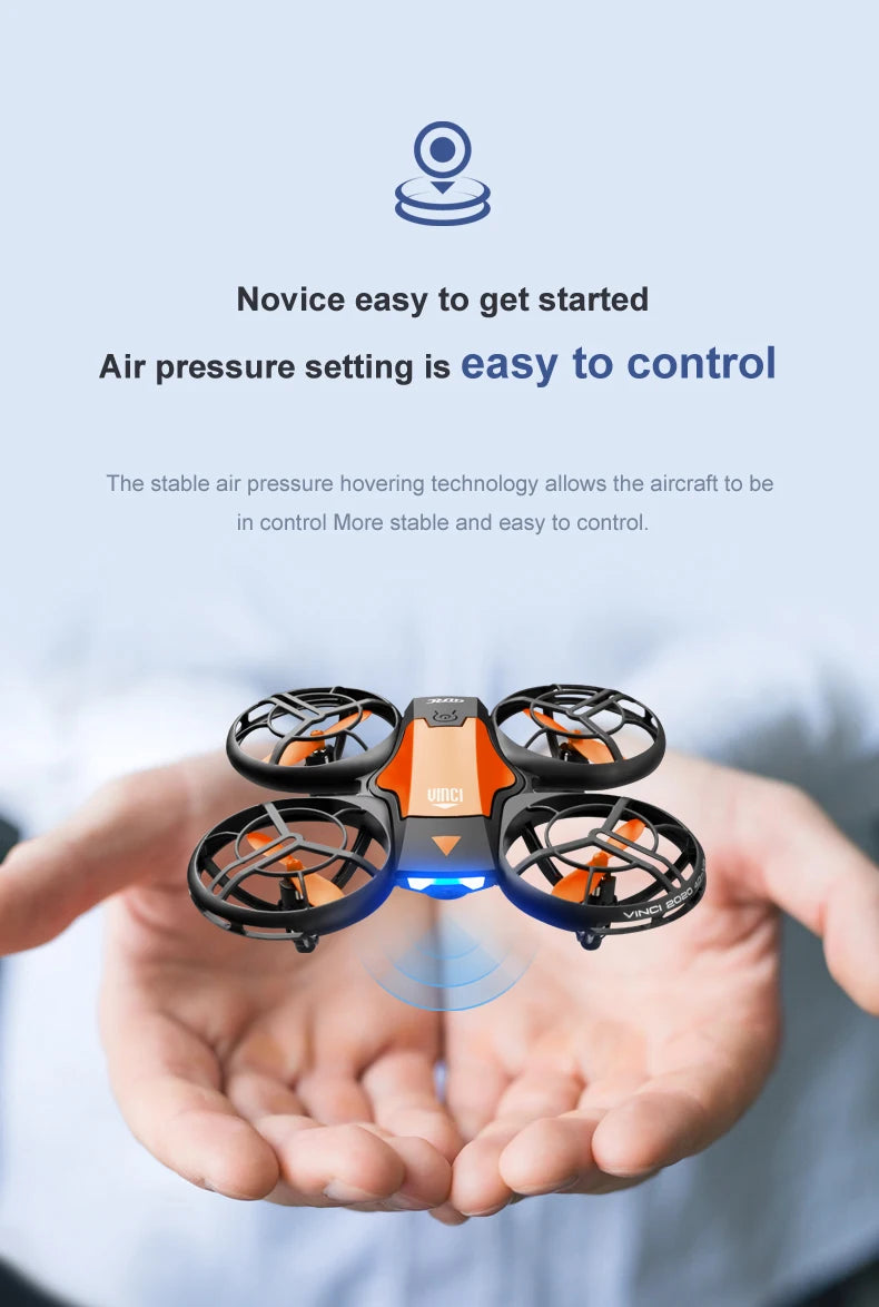 V8 New Mini Drone 4k profession HD 1080P Wide Angle Camera WiFi FPV RC Dron Height Keep Drones Helicopter Kids Toys 4DRC