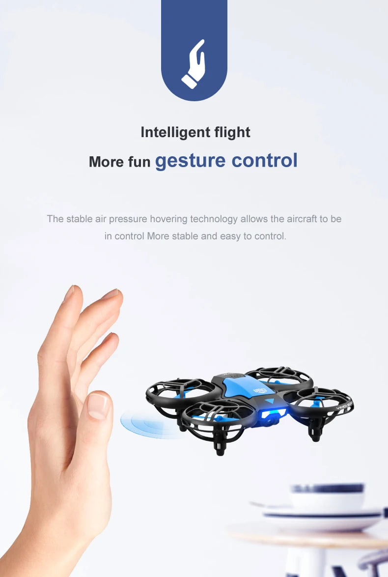 V8 New Mini Drone 4k profession HD 1080P Wide Angle Camera WiFi FPV RC Dron Height Keep Drones Helicopter Kids Toys 4DRC