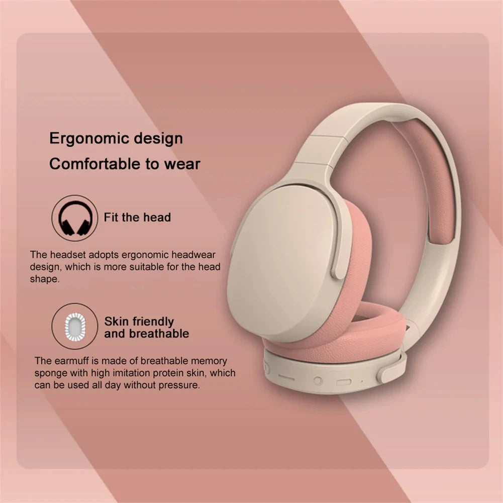 Xiaomi Wireless Headphones P2961 Bluetooth 5.3 Over-ear Earphone For Samsung iPhone Stereo Hifi Headset Game Earbuds With Mic