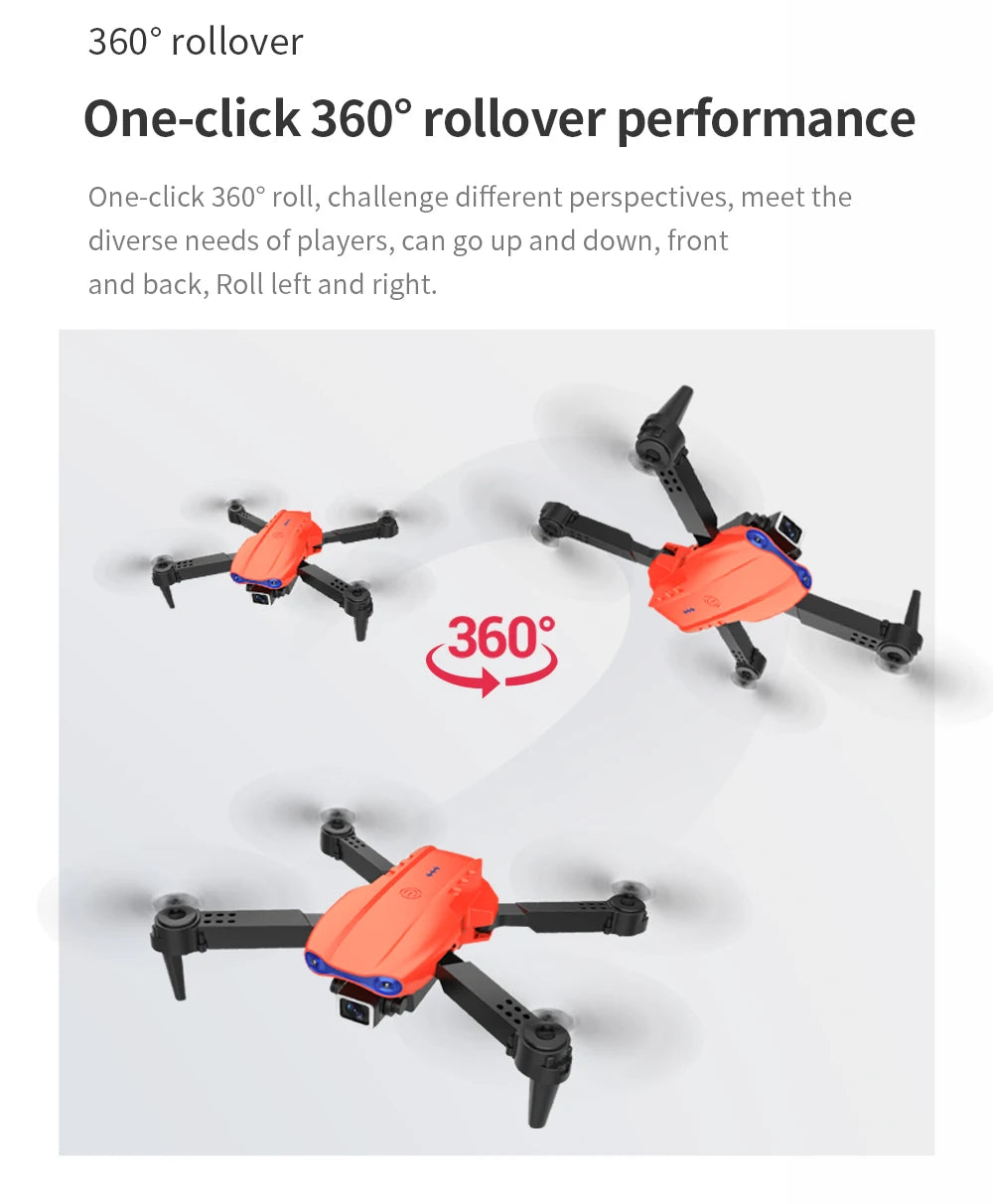 E99 K3 Pro HD 4k Drone Camera High Hold Mode Foldable Mini RC WIFI Aerial Photography Quadcopter Toys Helicopter with 2 Battery