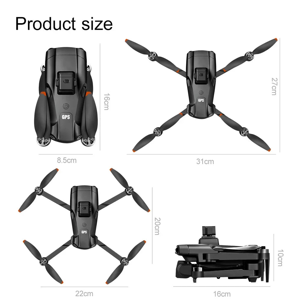 XIAOMI MIJIA V198GPS Drone 8K Profesional Camera Brushless Obstacle Avoidance Aerial Optical Foldable Quadcopter Mini Drone toy