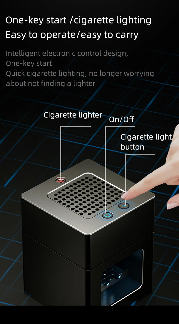 LONHOMON AP078 Ashtray Air Purifier USB Charging Anti Second-hand Smoke Desktop Ashtray Remove Odor Home Air Purifiers