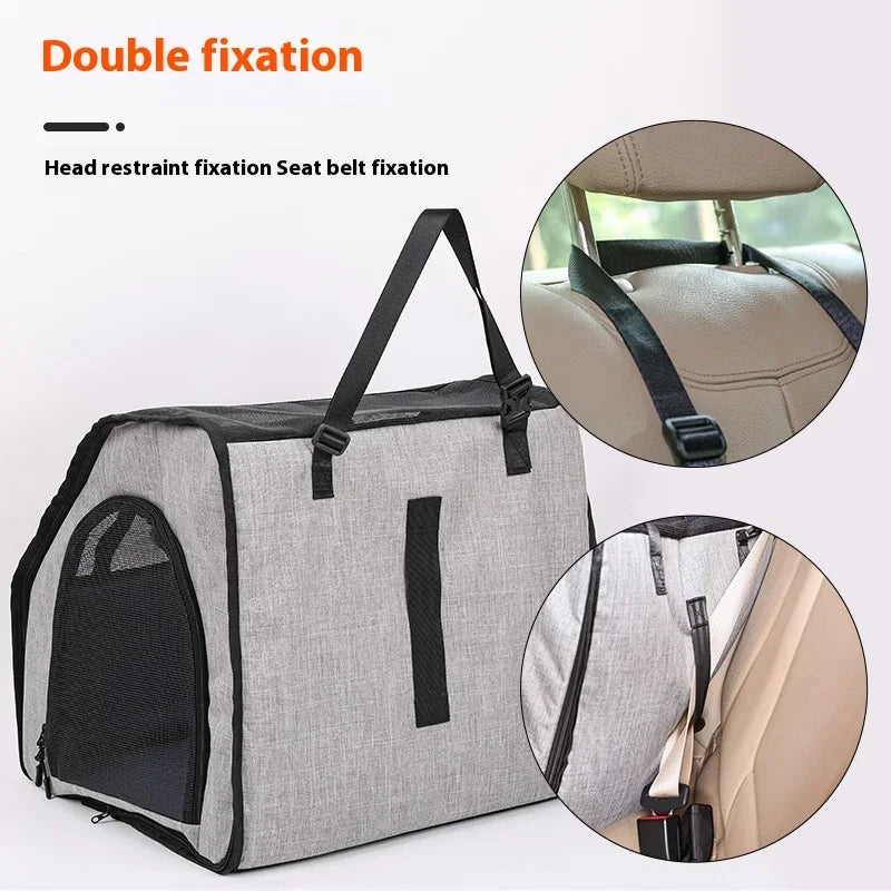 Pet Carrier, Travel Safety Carrier Bags for Pets, Dog Soft-Sided Carrier for Large Dogs, Portable Car Seat Kennelm, Dogs Bags