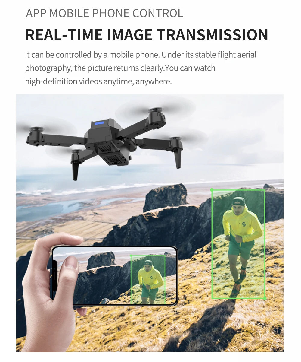 E99 K3 Pro HD 4k Drone Camera High Hold Mode Foldable Mini RC WIFI Aerial Photography Quadcopter Toys Helicopter with 2 Battery