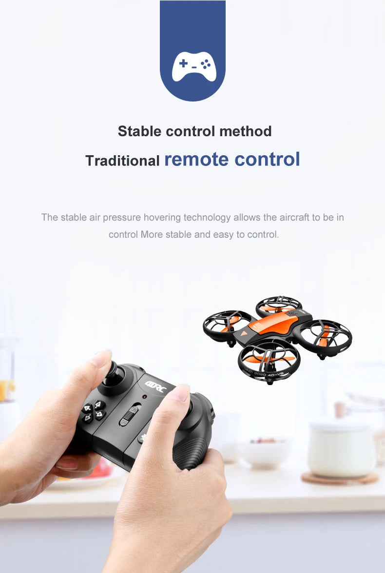 V8 New Mini Drone 4k profession HD 1080P Wide Angle Camera WiFi FPV RC Dron Height Keep Drones Helicopter Kids Toys 4DRC