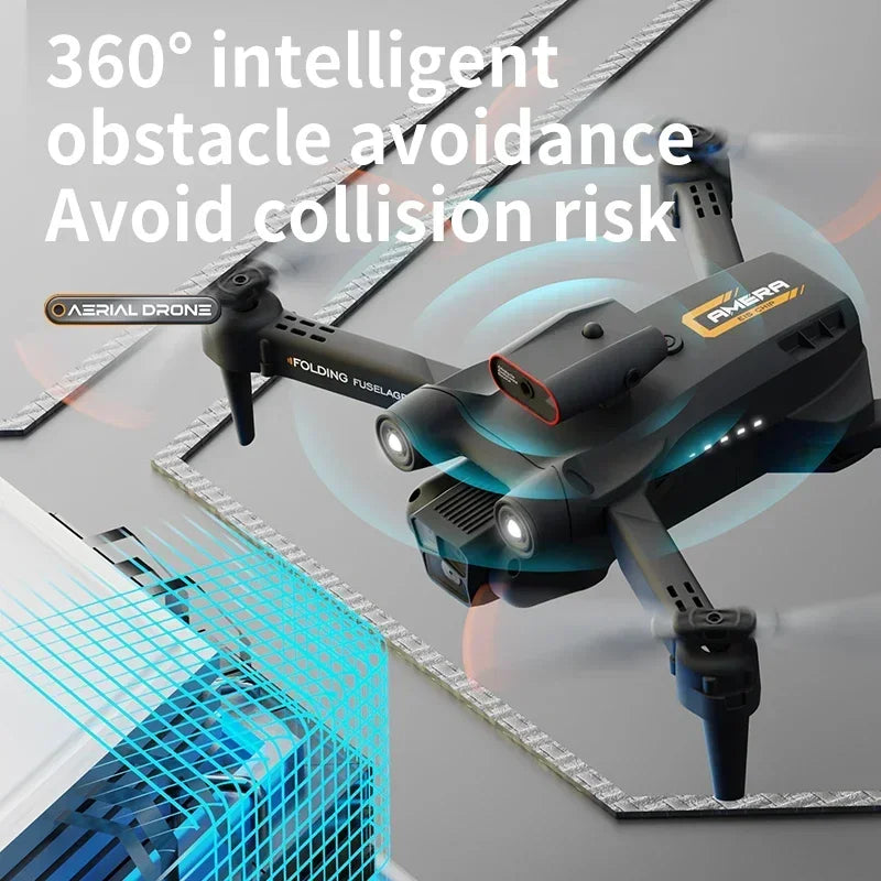 New M17 Max Drone 8K Professinal Optical Flow Dron Triple HD Camera Foldable RC Helicopter WIFI FPV Height Hold Apron Sell LED