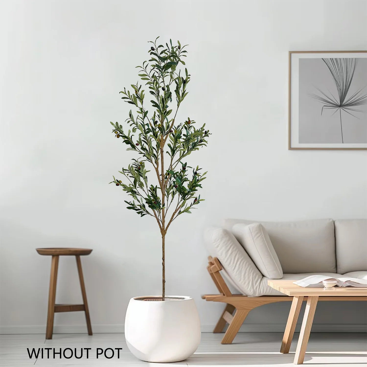 120-180CM Large Artificial Olive Plant tree Branch Fake plant Ornament indoor outdoor Faux Plant for Home Garden room decoration