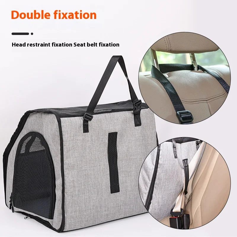 Pet Carrier, Travel Safety Carrier Bags for Pets, Dog Soft-Sided Carrier for Large Dogs, Portable Car Seat Kennelm, Dogs Bags